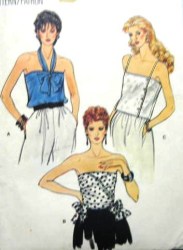 8681 STRAPPY STRAPLESS EZ TIED TOPS PATTERN 8